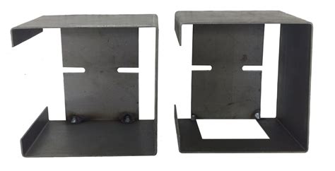 set of steel trailer square tail light mounting boxes|trailer tail light replacement parts.